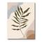 Designart - Botanical Minimalist Leaf In Earth Tones I - Modern Canvas Wall Art Print